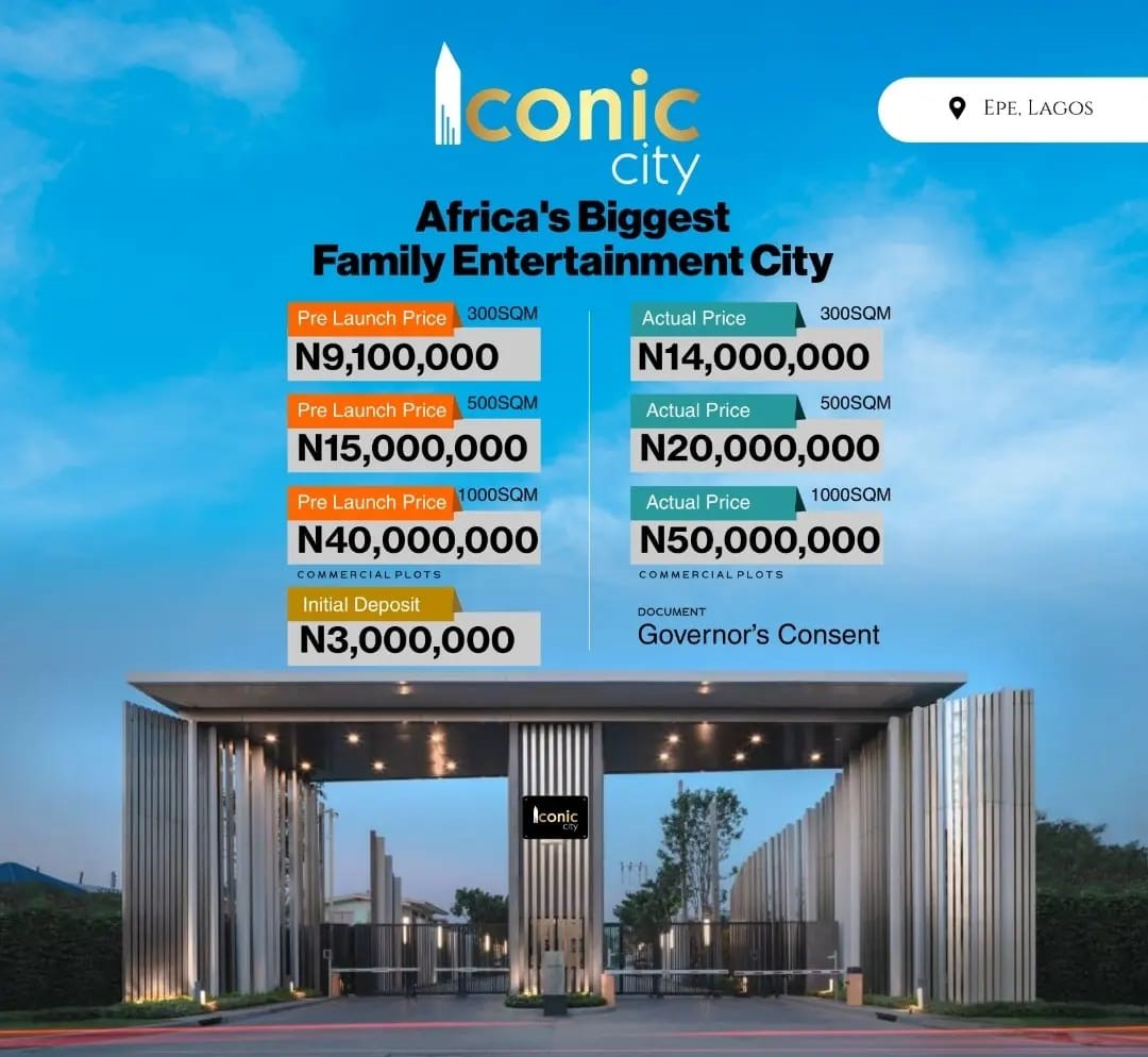OWN A PIECE OF AFRICA’S BIGGEST FAMILY ENTERTAINMENT CITY – ICONIC CITY, EPE